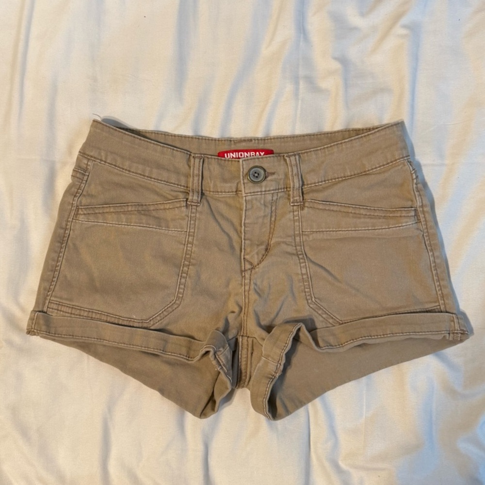 UNIONBAY Tan Cargo Shorts Casual Summer Style